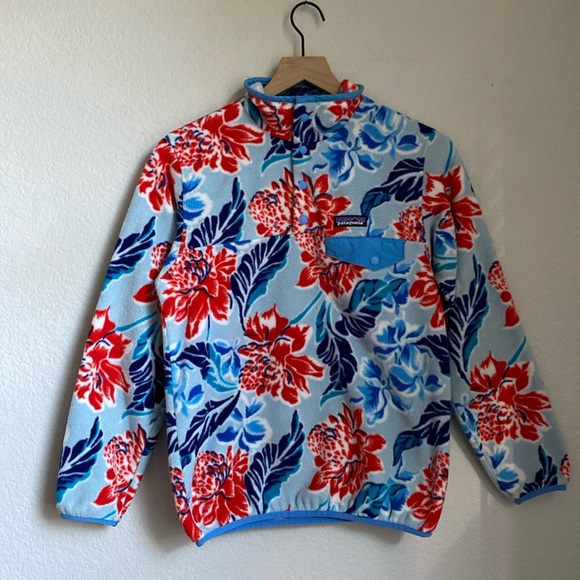 Patagonia Fleece Synchilla Manoa Hawaiian Snap Pullover Size XS - Picture 12 of 12